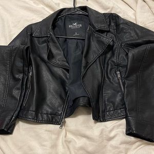Hollister faux leather jacket